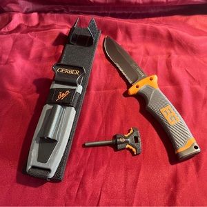Gerber vintage Bear Grylls ultimate fixed blade with fire starter
